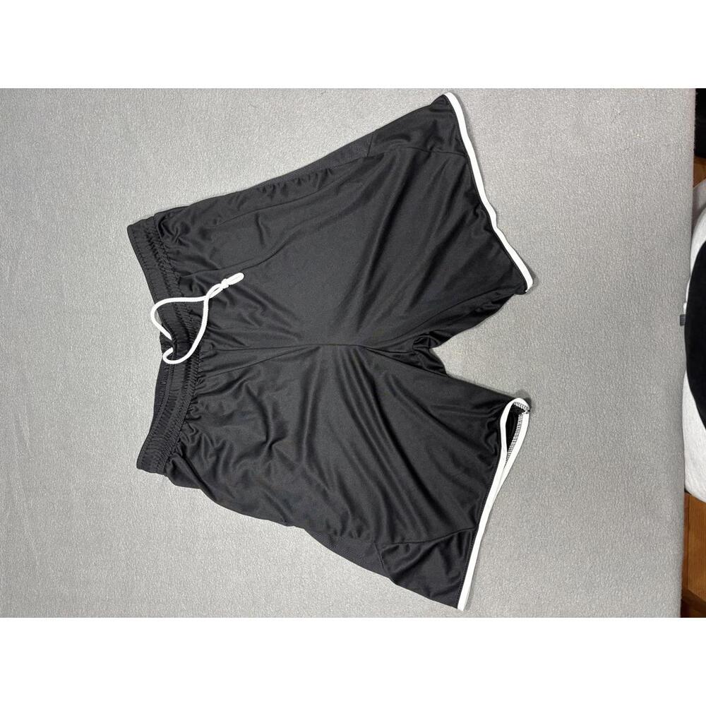 High Five Black Athletic Shorts with White Trim